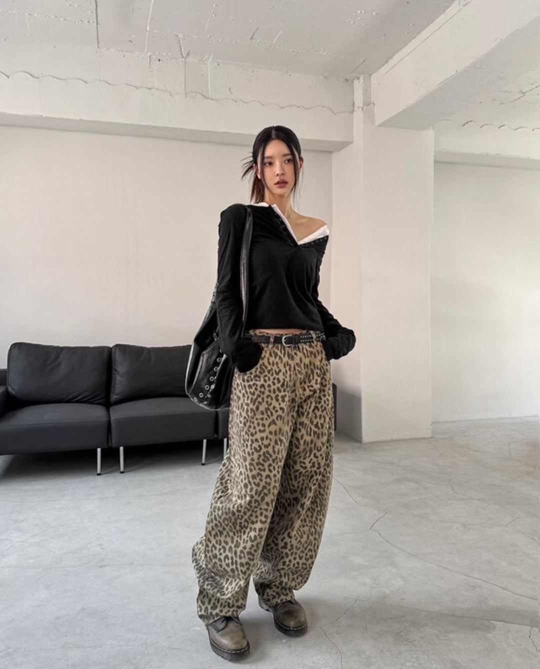 Unisex Leopard Balloon Pants