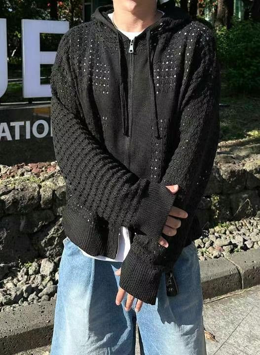 Crochet Zip-Up Jacket