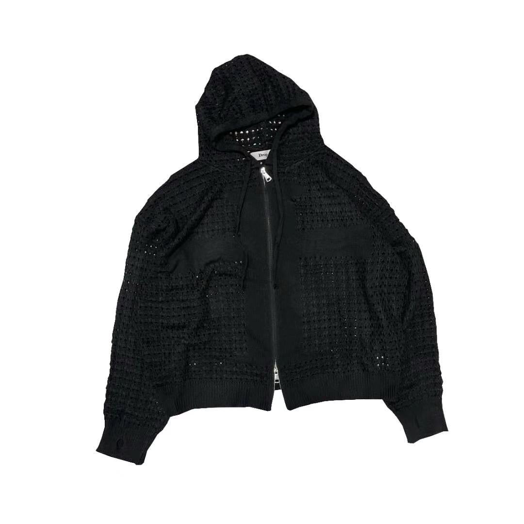 Crochet Zip-Up Jacket