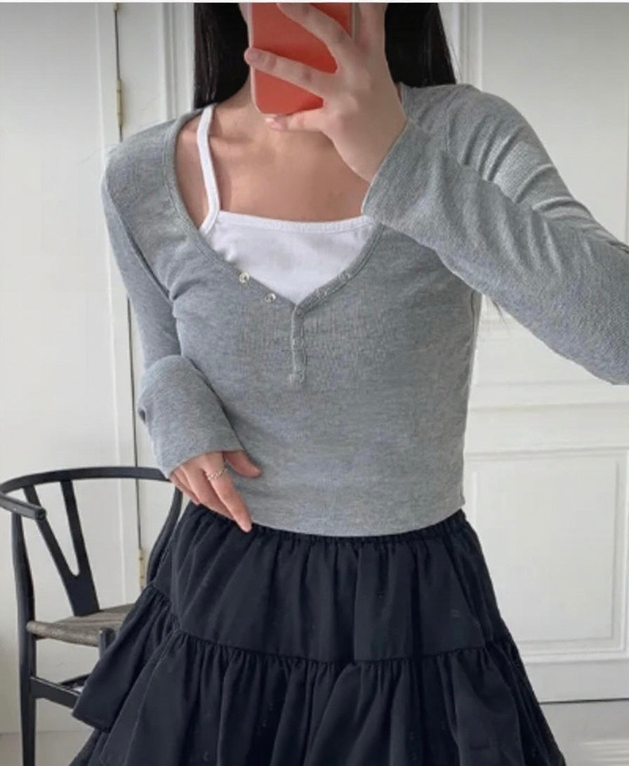 Layered Long Sleeve T-Shirt