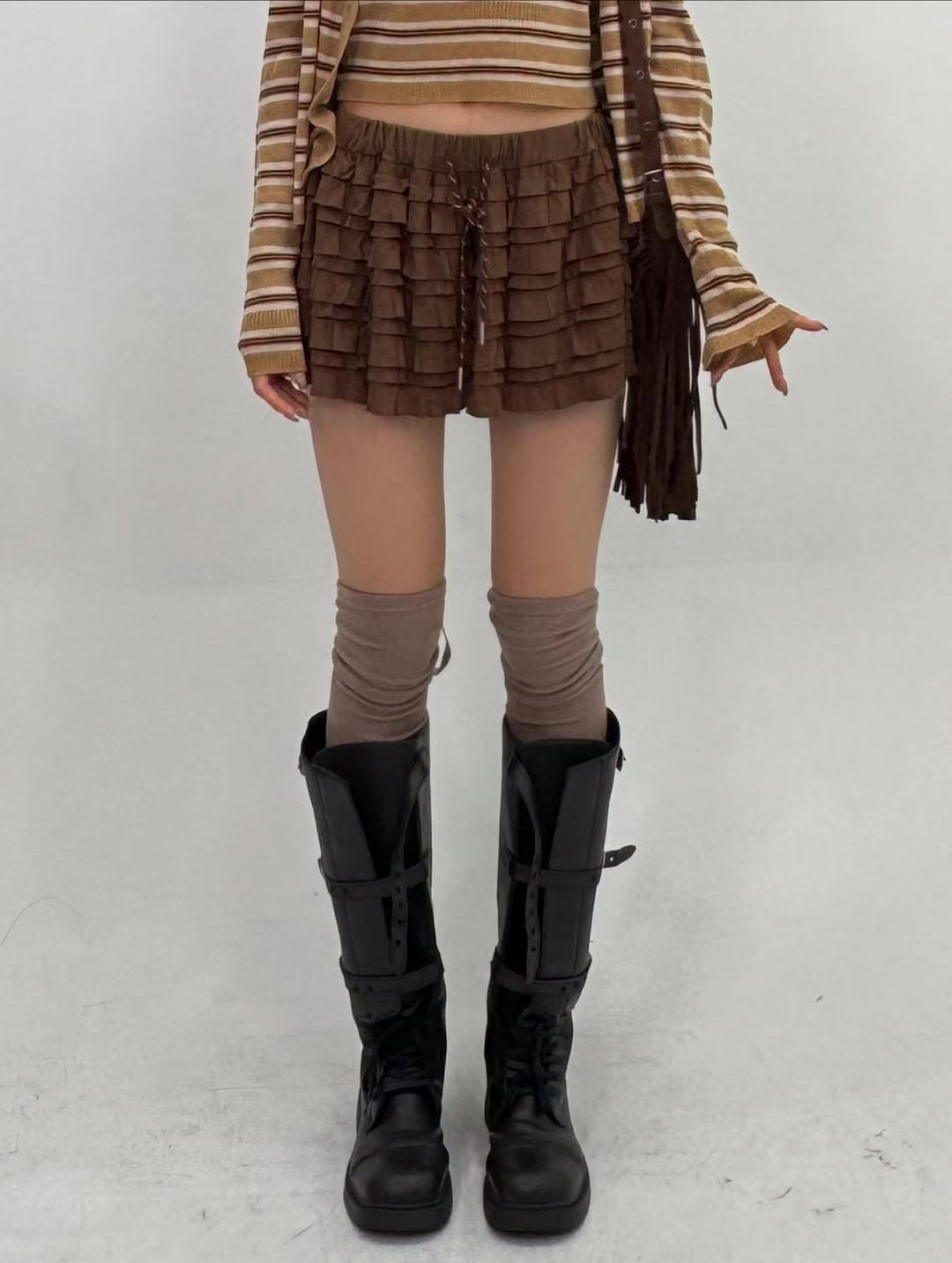 Pleated Mini Skirt