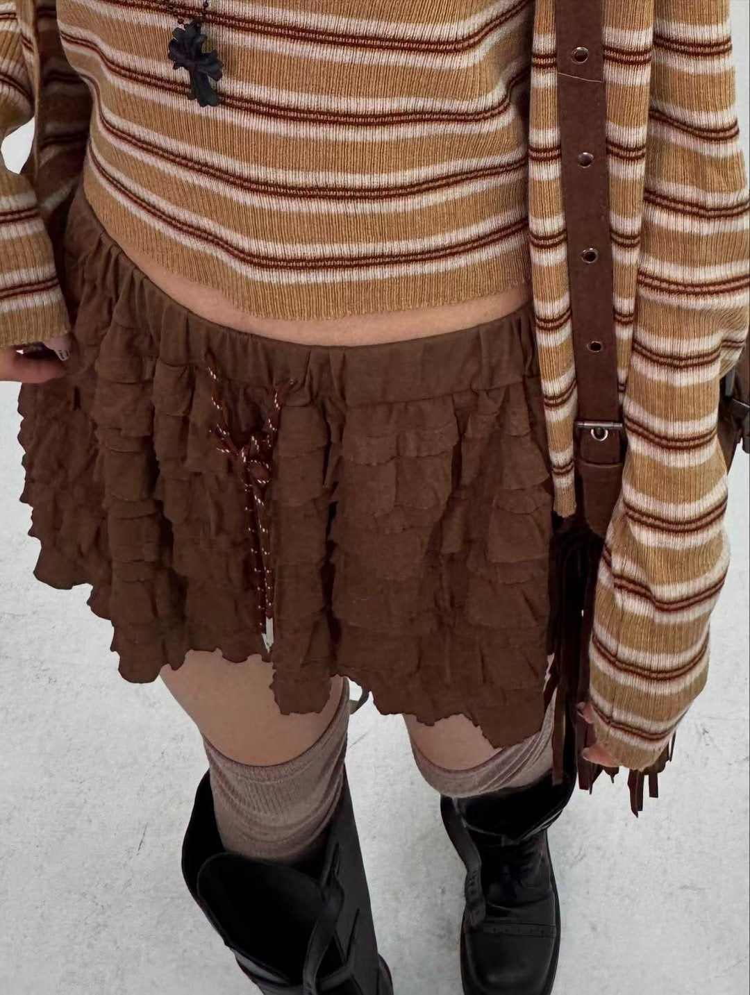 Pleated Mini Skirt