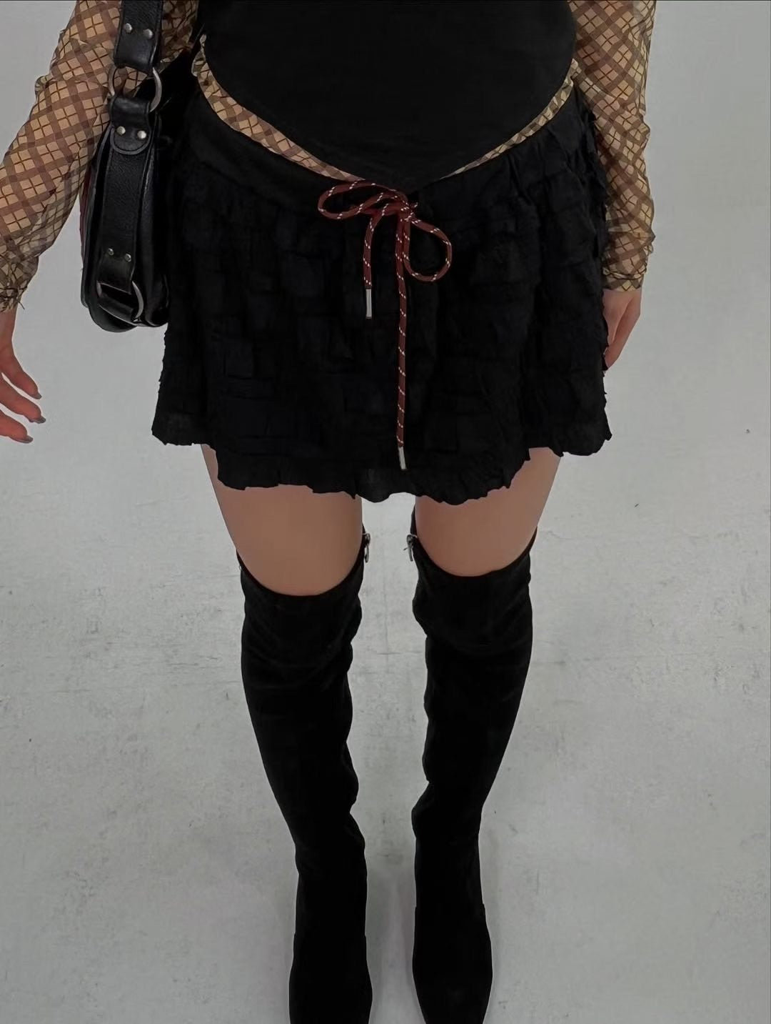 Pleated Mini Skirt