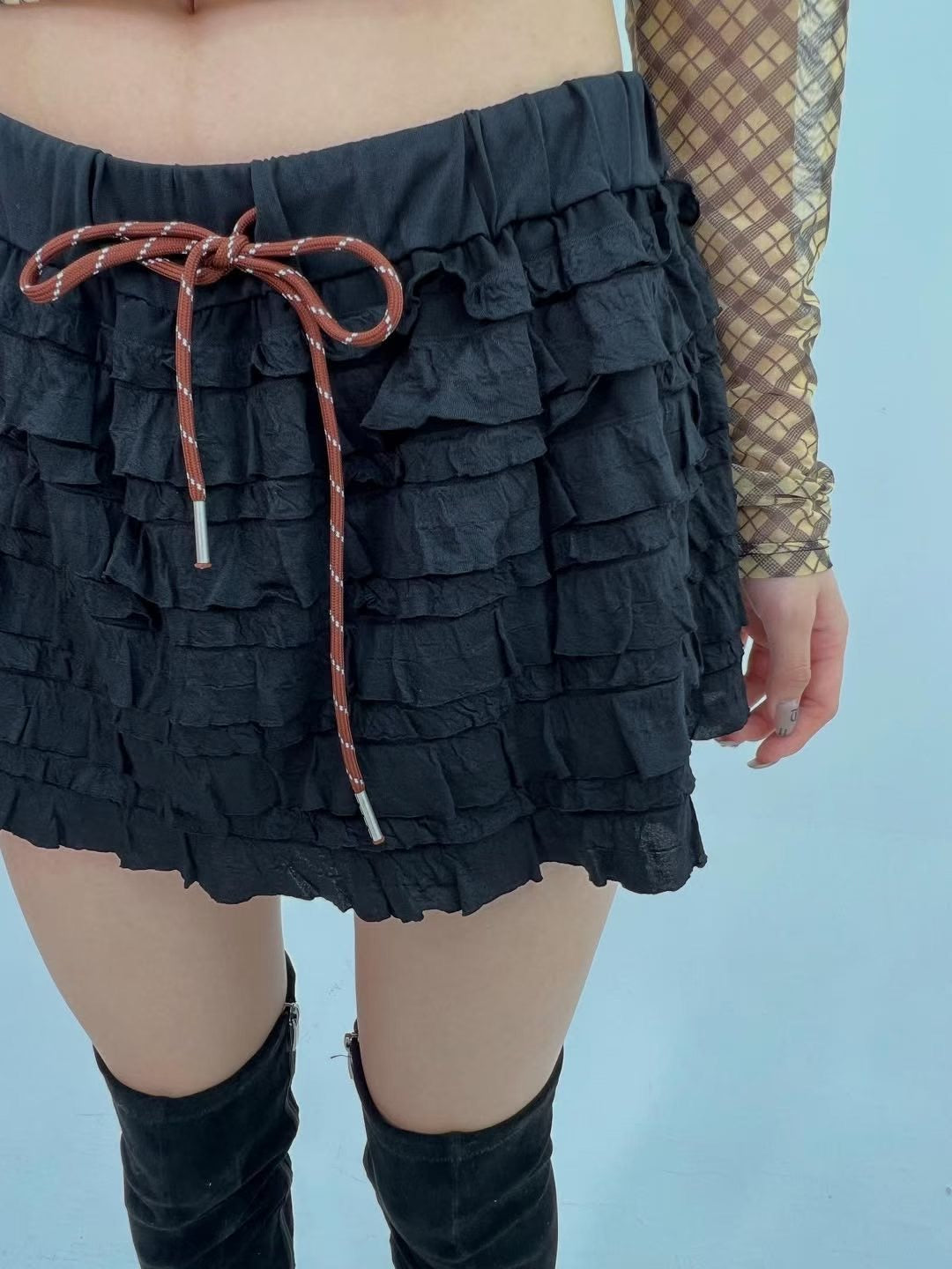 Pleated Mini Skirt