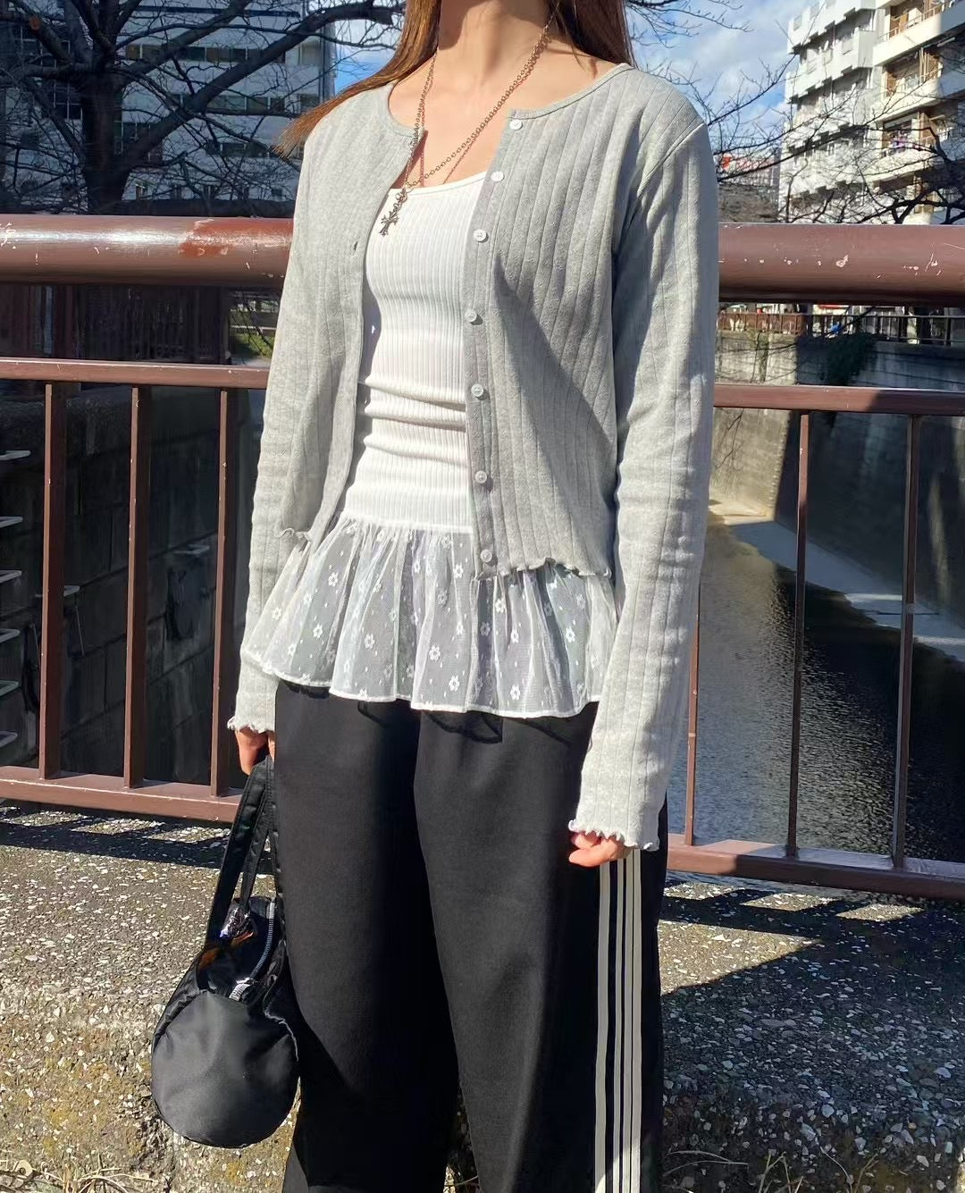 吊帶WAFFLE LAYER TOP