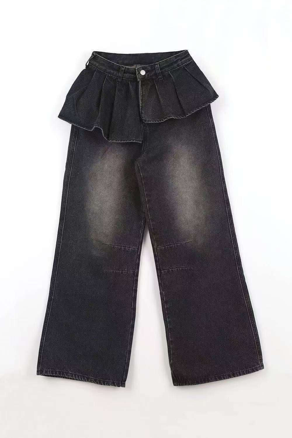 蛋糕LAYER牛仔褲