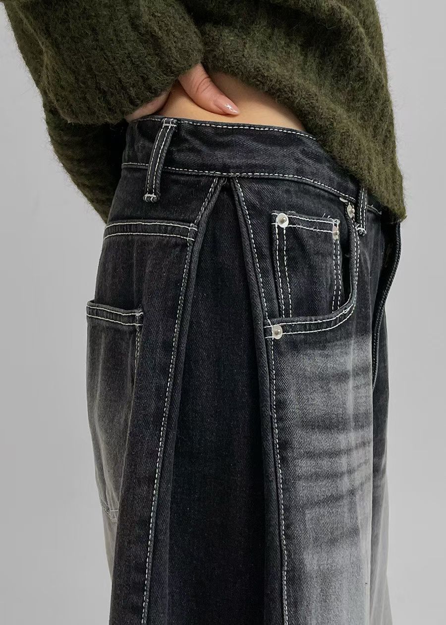 Buckle-Accented Jeans