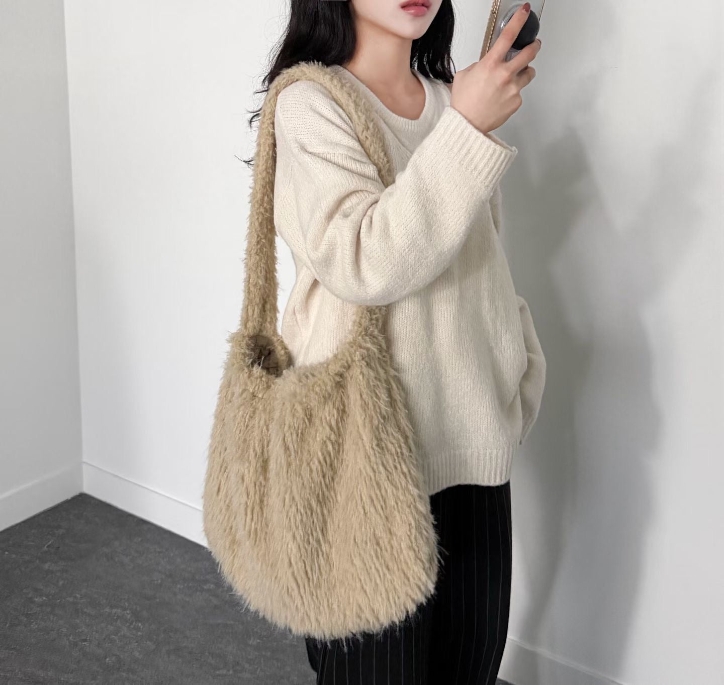 Fluffy Crossbody Bag