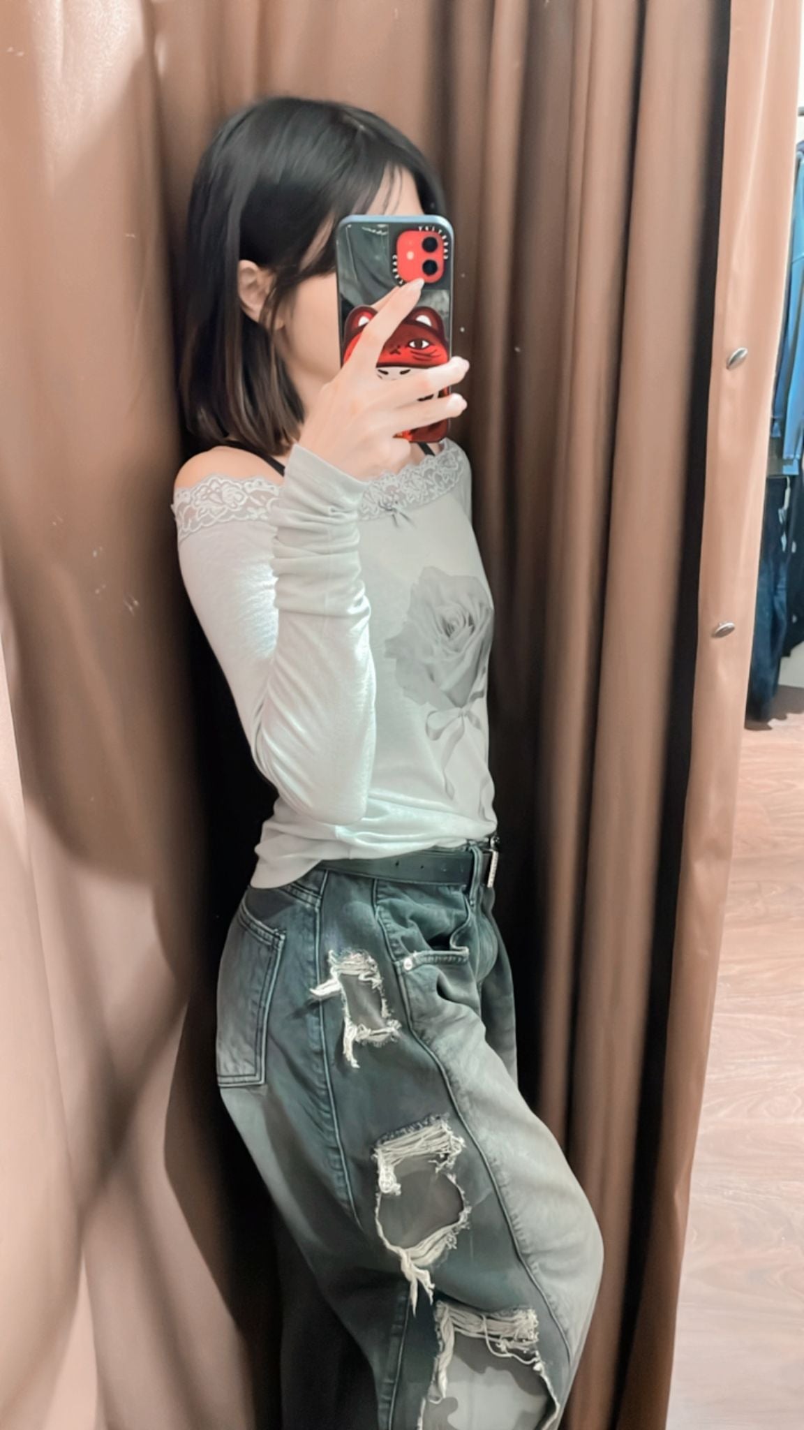 ROSE off-the-shoulder top