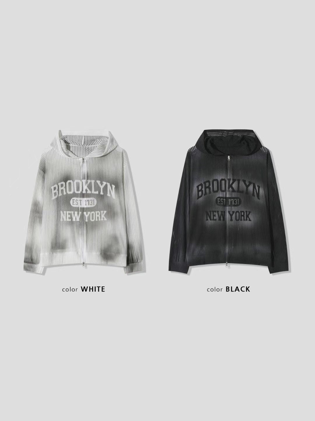 Brooklyn Mesh Zip-Up Hoodie