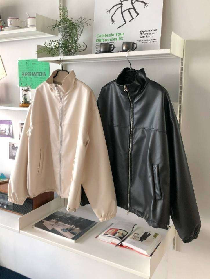 unisex leather jacket