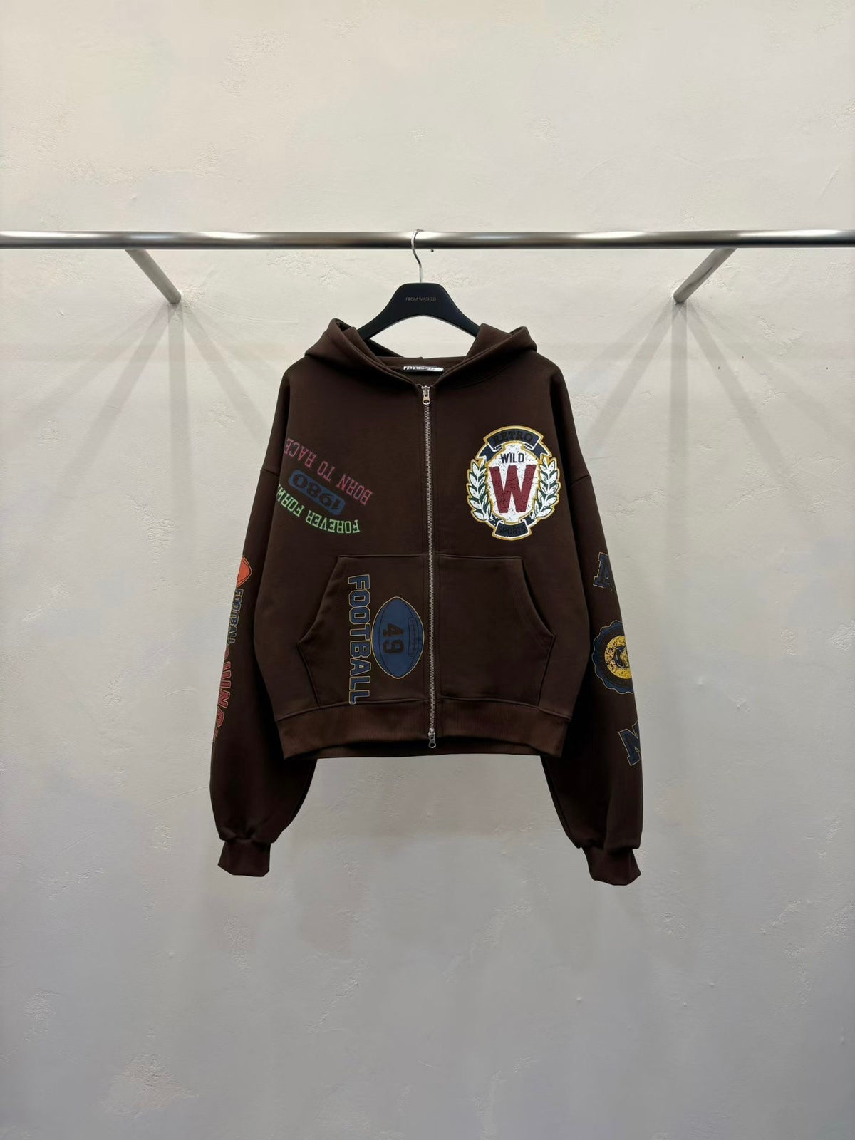Football Zip Hoodie