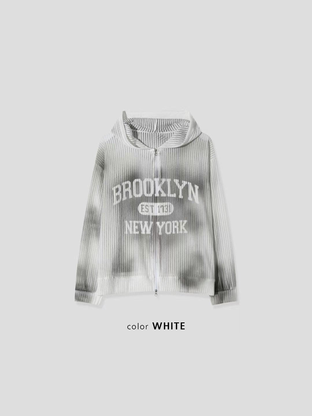Brooklyn Mesh Zip-Up Hoodie