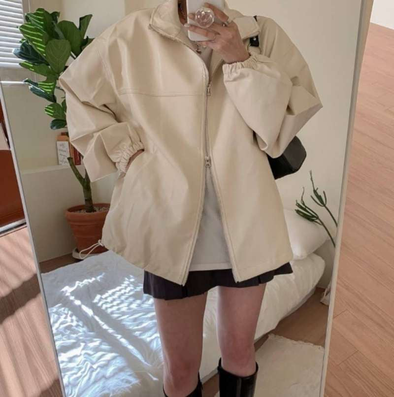 unisex leather jacket