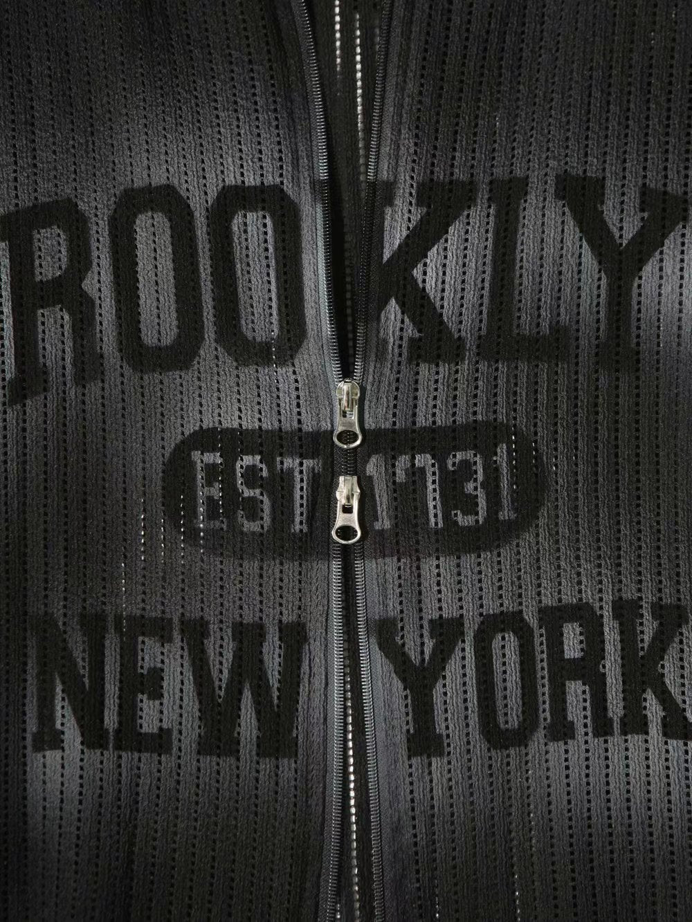 Brooklyn Mesh Zip-Up Hoodie