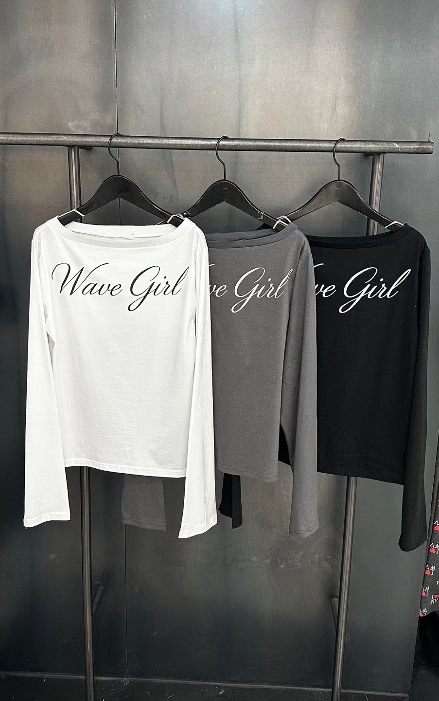 Wave Girl Graphic Long Sleeve Top