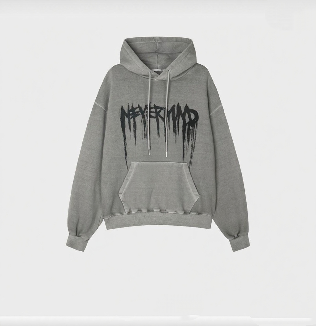 Ink-Wash Pullover Hoodie