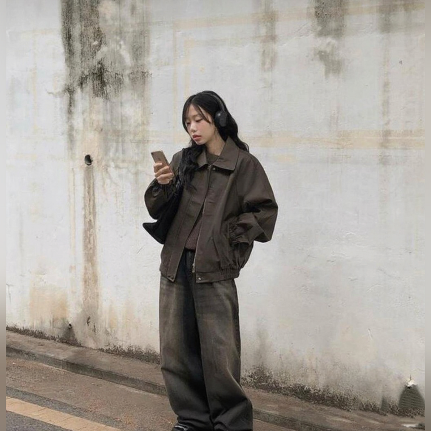 UNISEX Leather Bomber Jacket