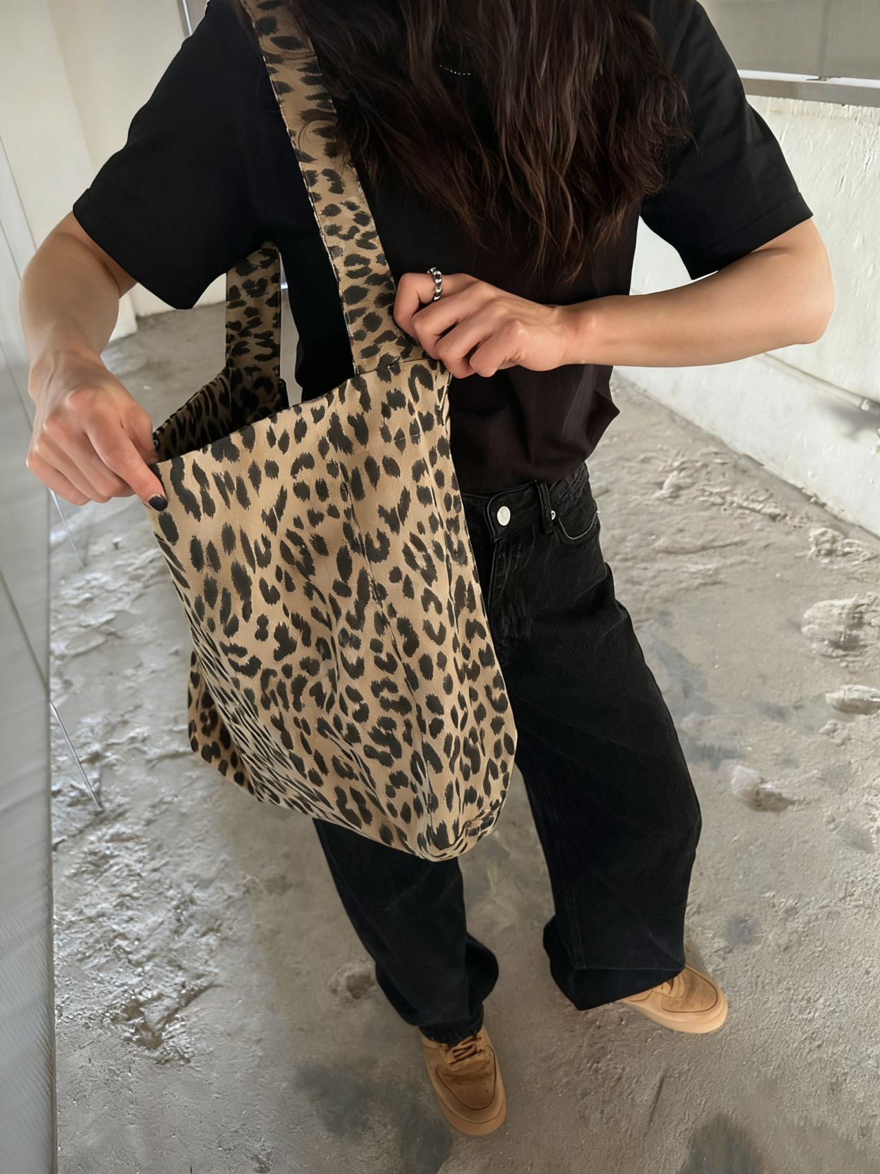 Leopard Print Eco-friendly Hobo Bag