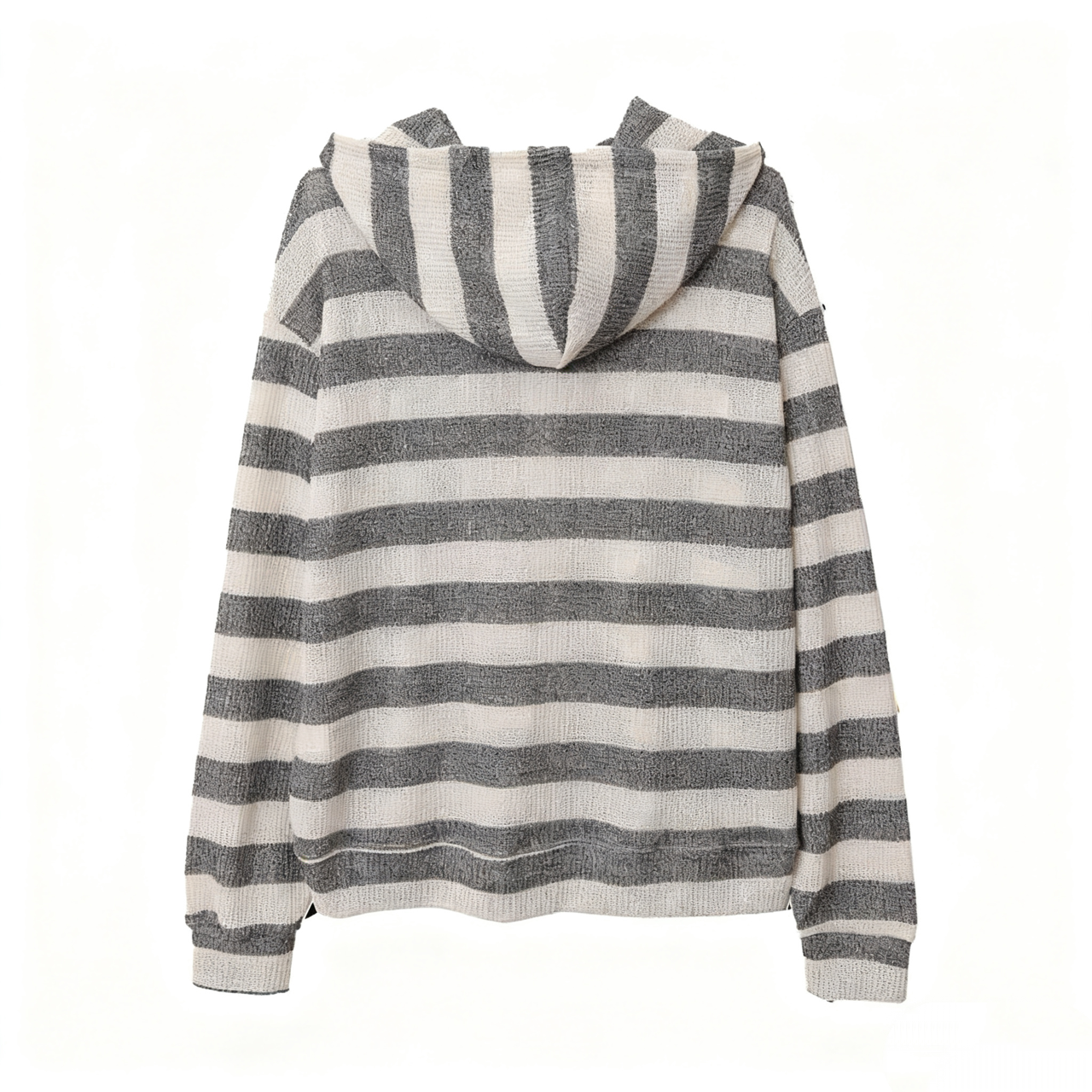 Striped Hooded Knit Jacket
