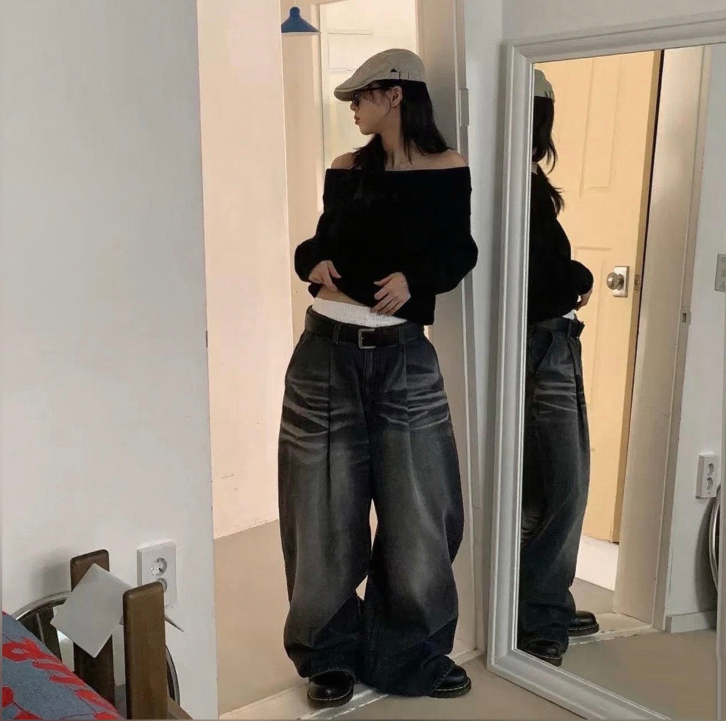 UNISEX WIDE JEANS