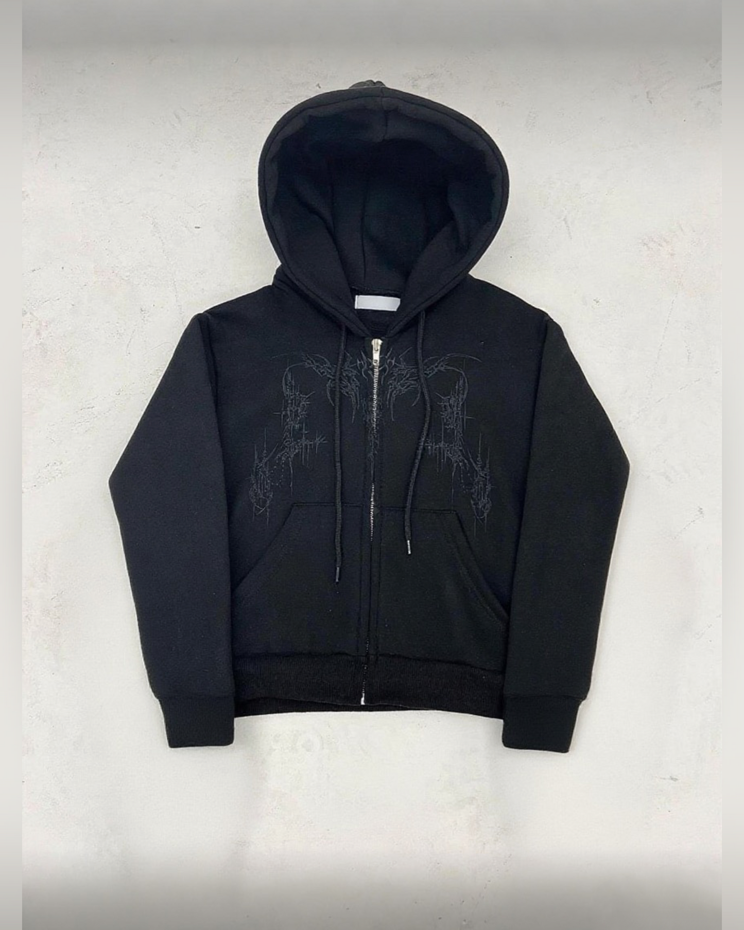 Retro Print Hooded Sweatshirt jacket