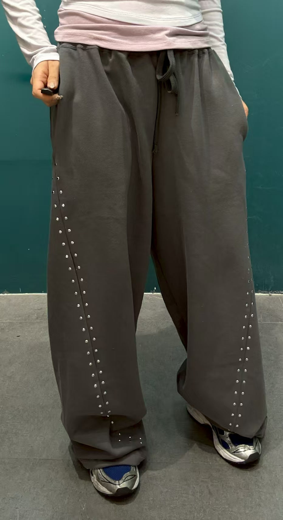 Star Stud Twill Sweatpants