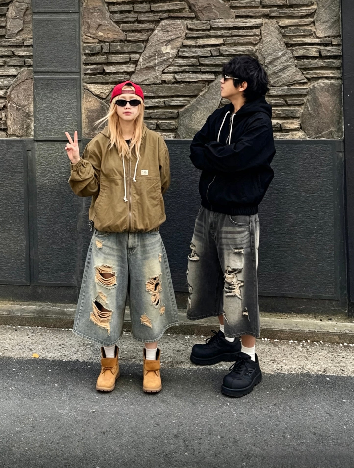 Ripped Baggy Bermudas
