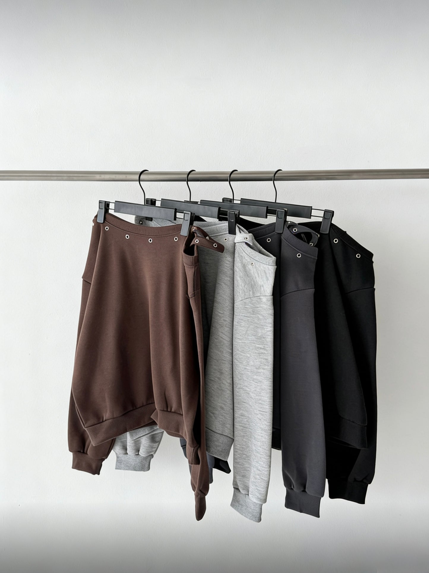 Cut-Out High-Shoulder Sweatshirt