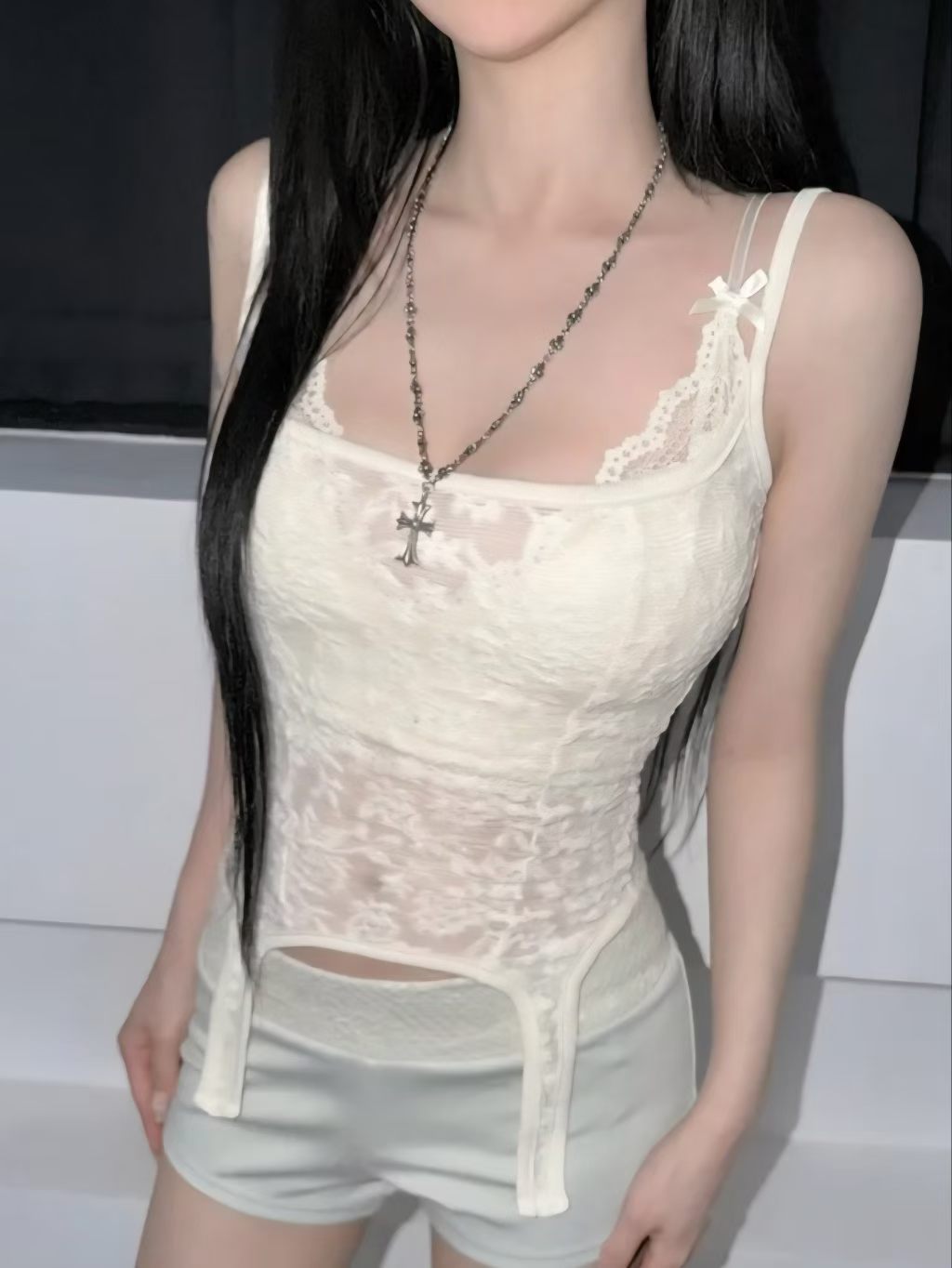 Lace Whisper Tank