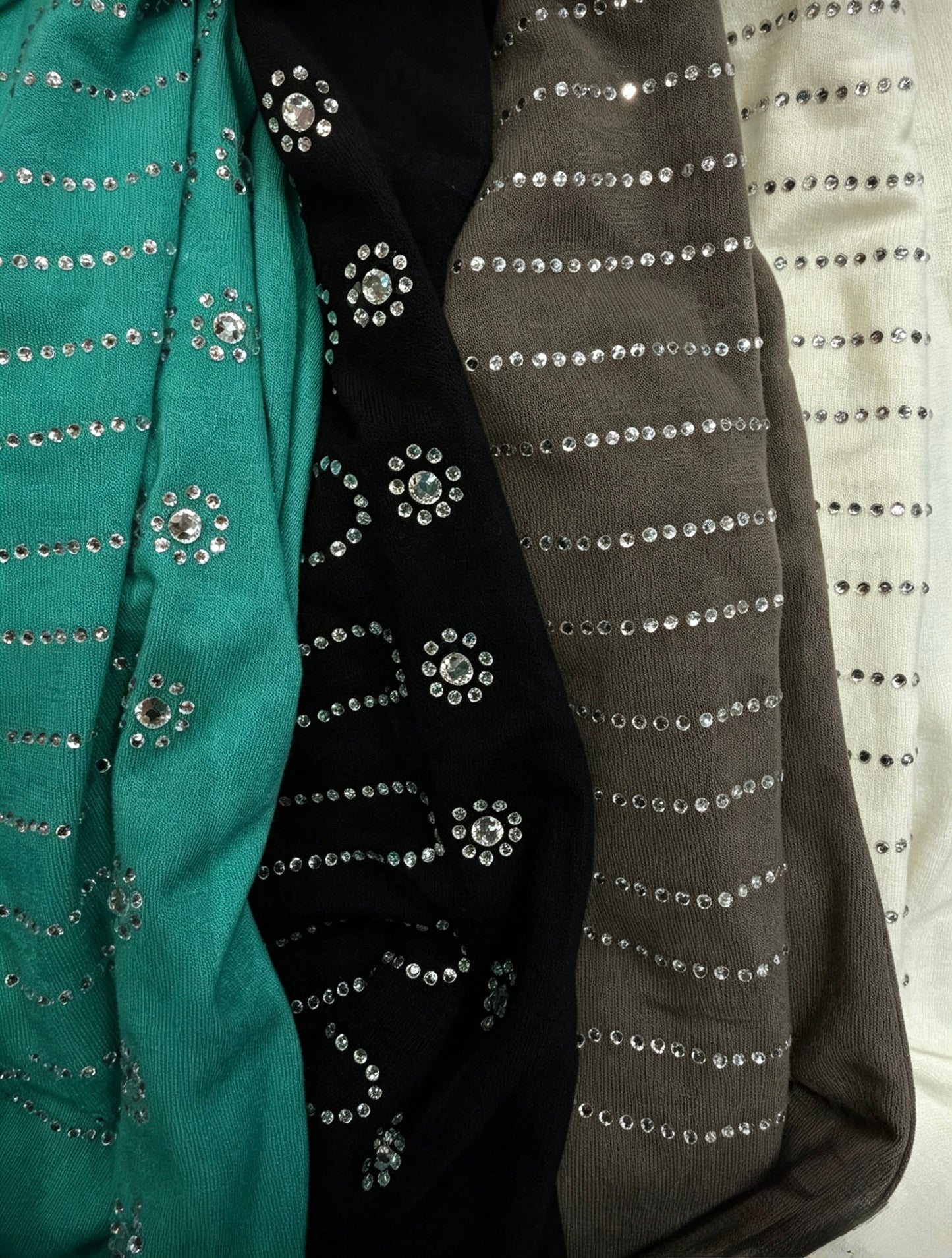 Rhinestone Striped Top