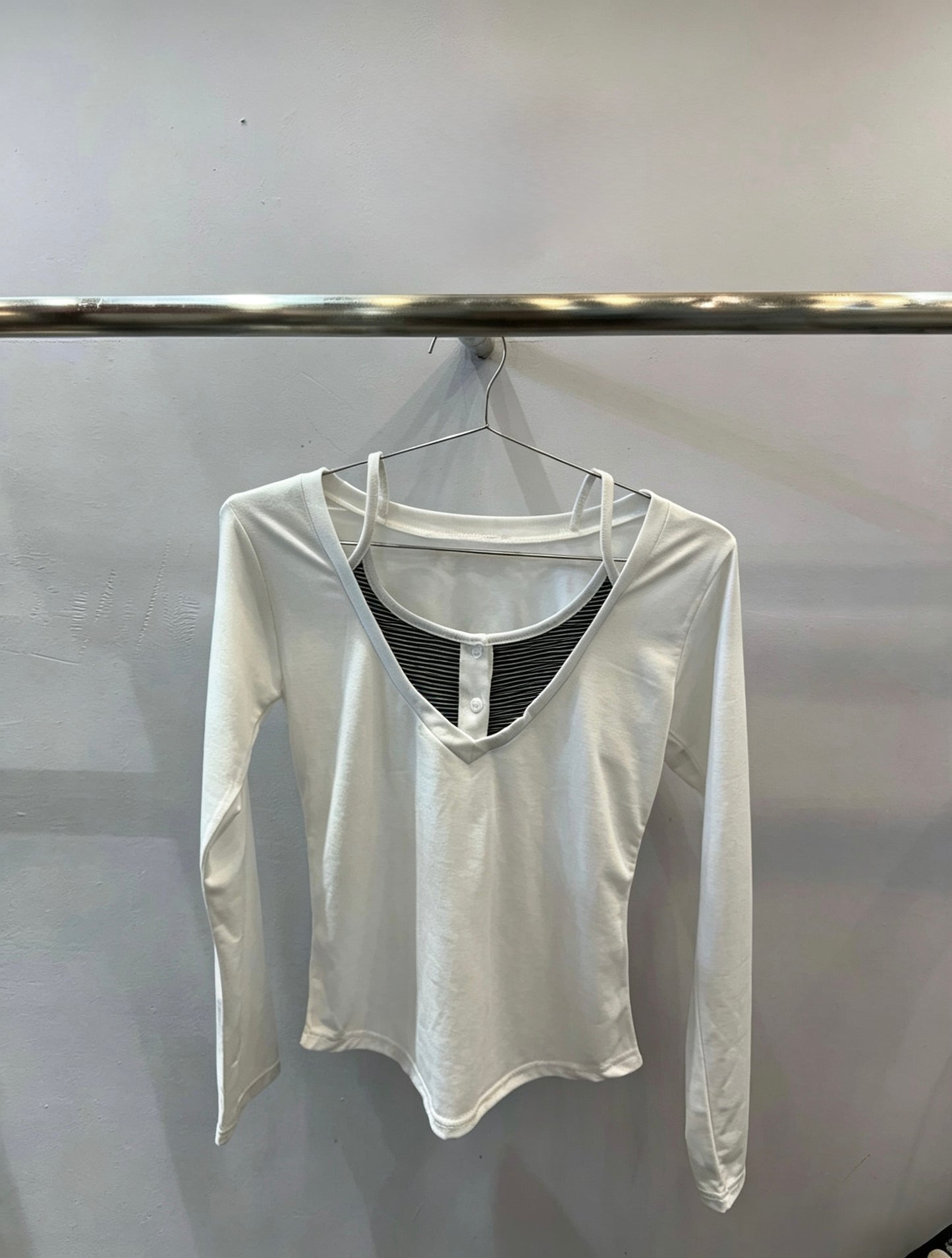 Layered V-Neck Top