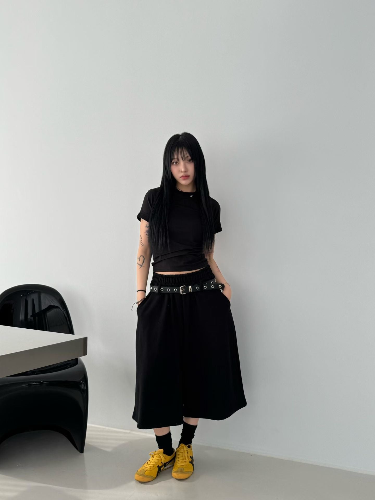 Cross Belt Bermuda Shorts