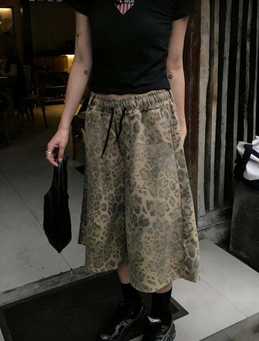 Leopard Wash Release Jeans