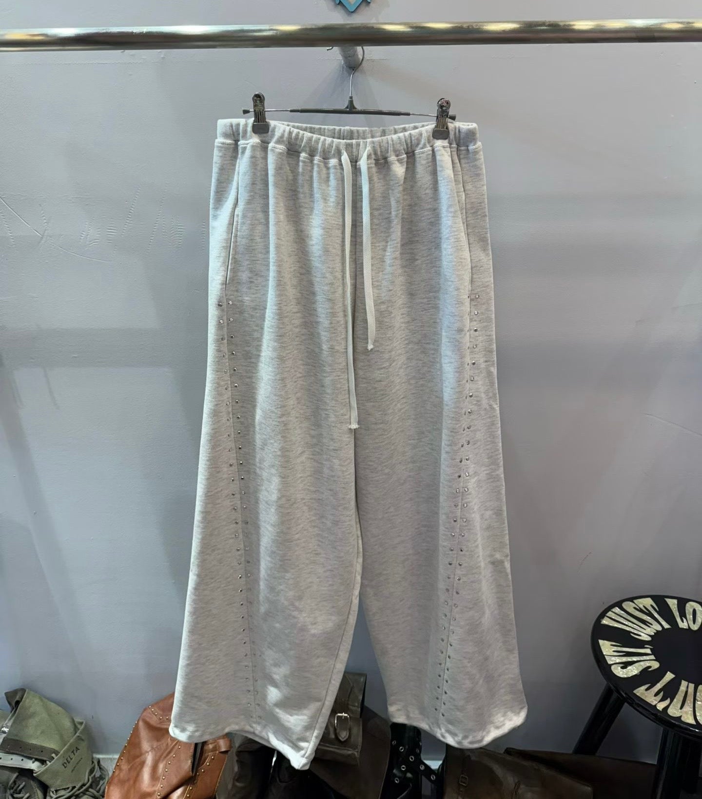 Star Stud Twill Sweatpants