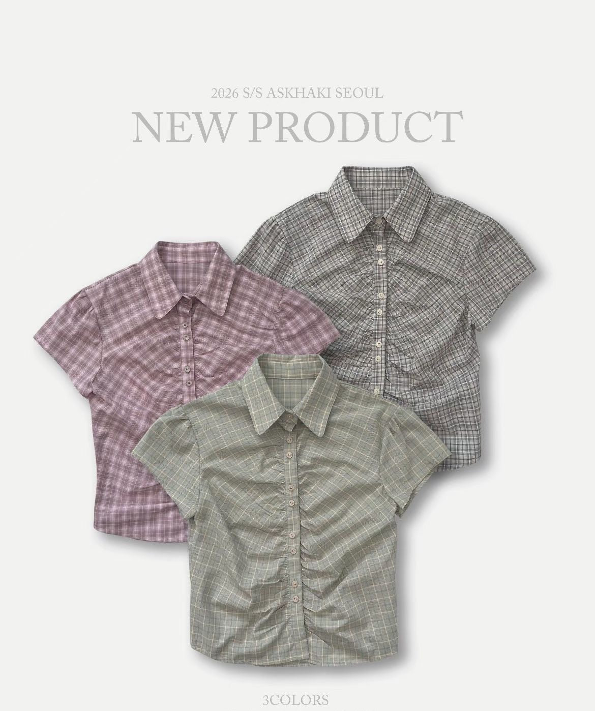Gingham Ruched Top