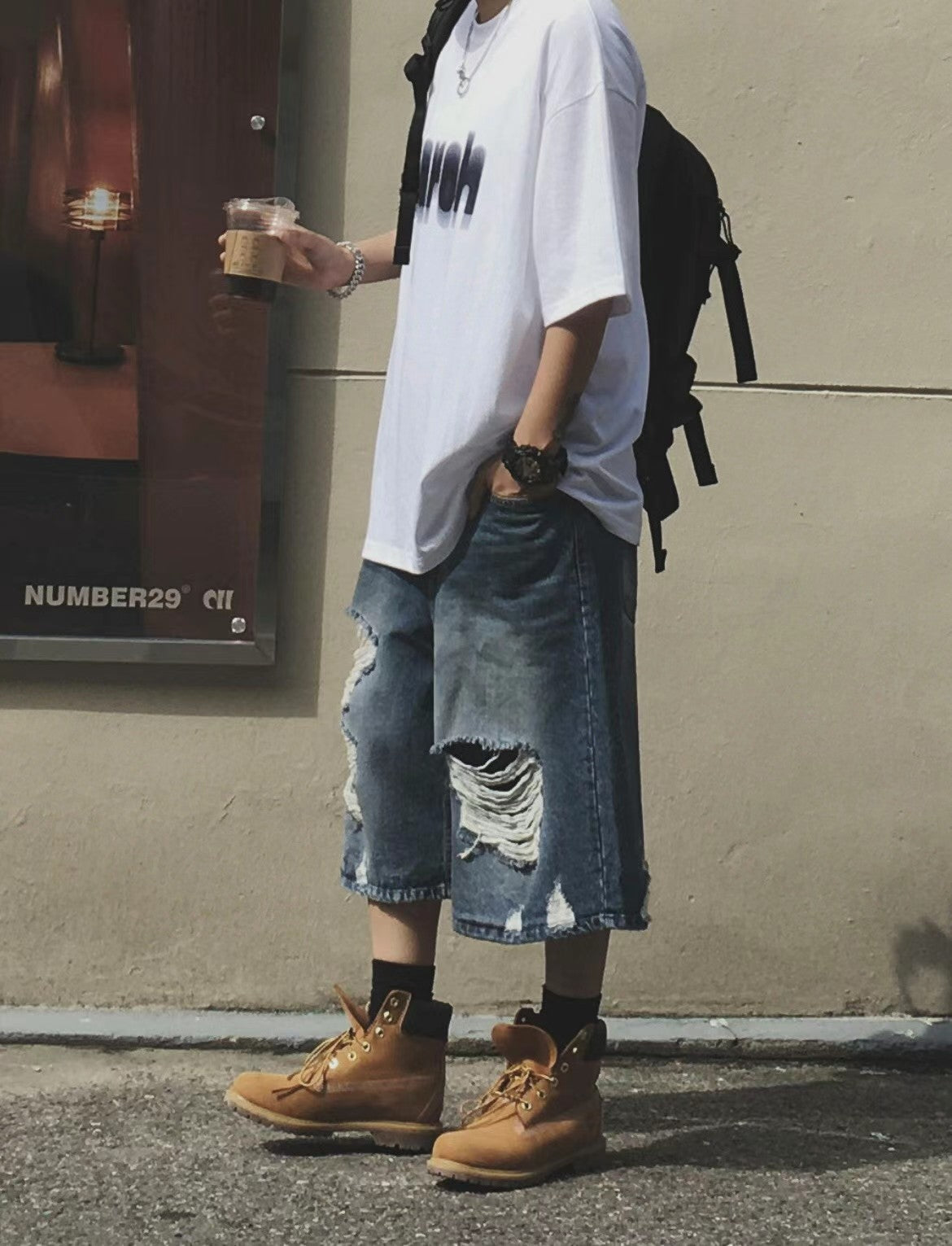 Ripped Baggy Bermudas