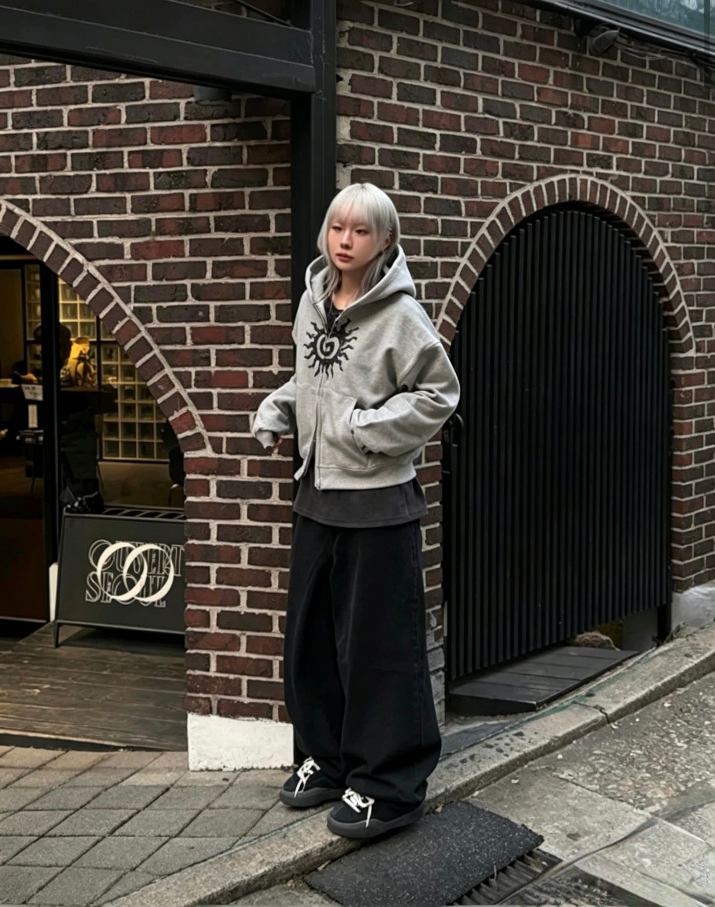Sun Graphic Zip Hoodie