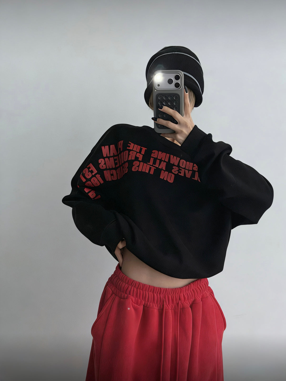 Letter Print Sweatshirt