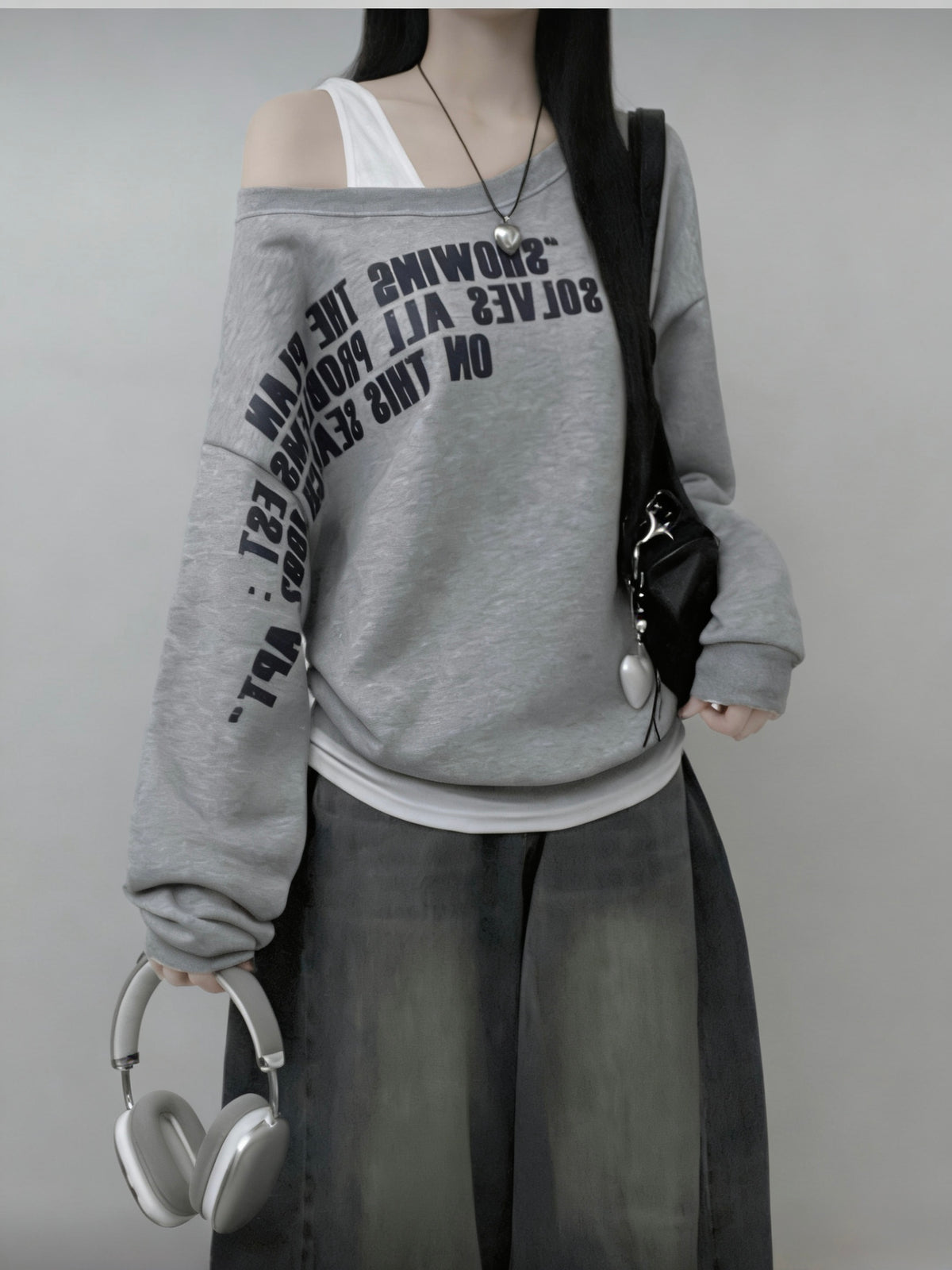 Letter Print Sweatshirt
