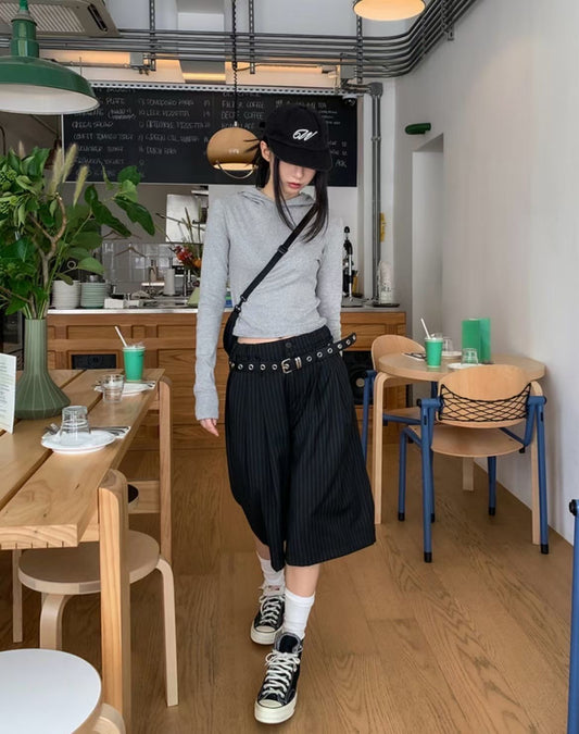 Striped Bermuda Suit Shorts UNisex