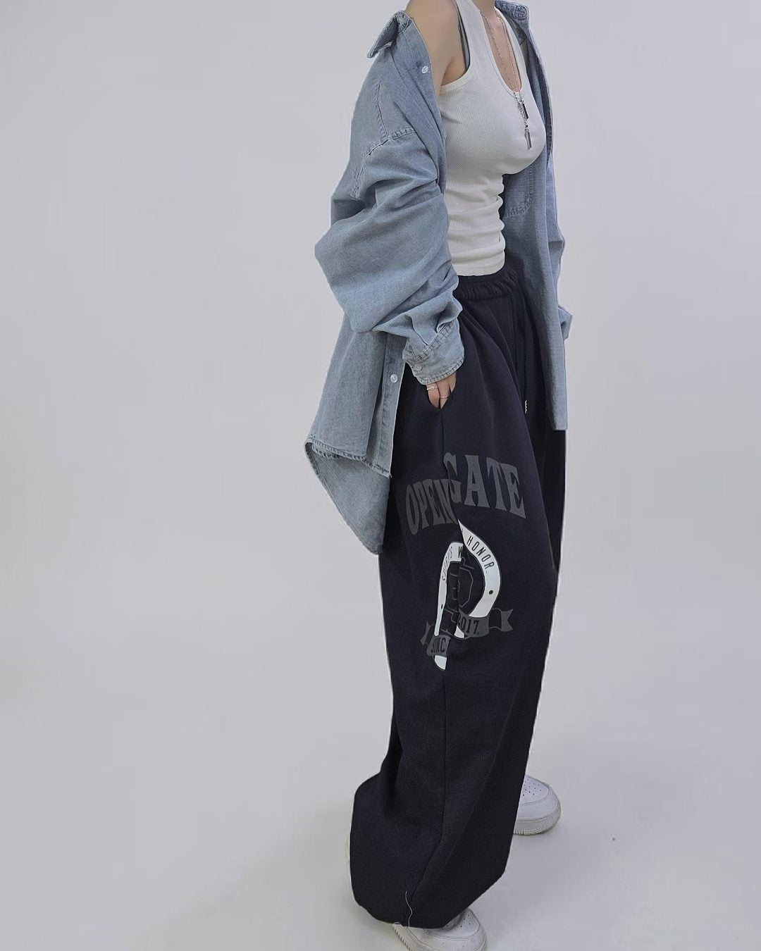 Logo Wide Sweatpants