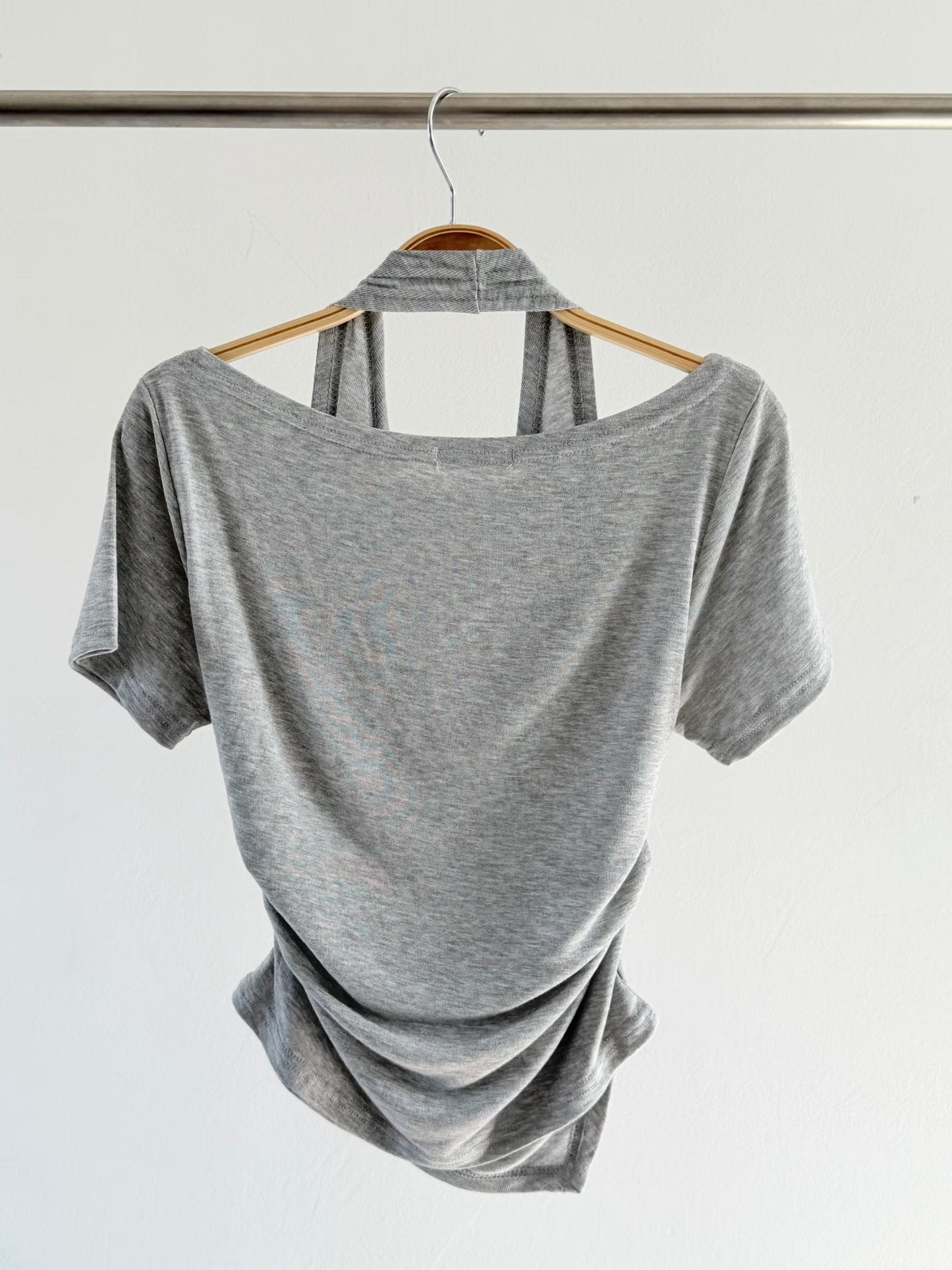 Draped Halter Tank Top