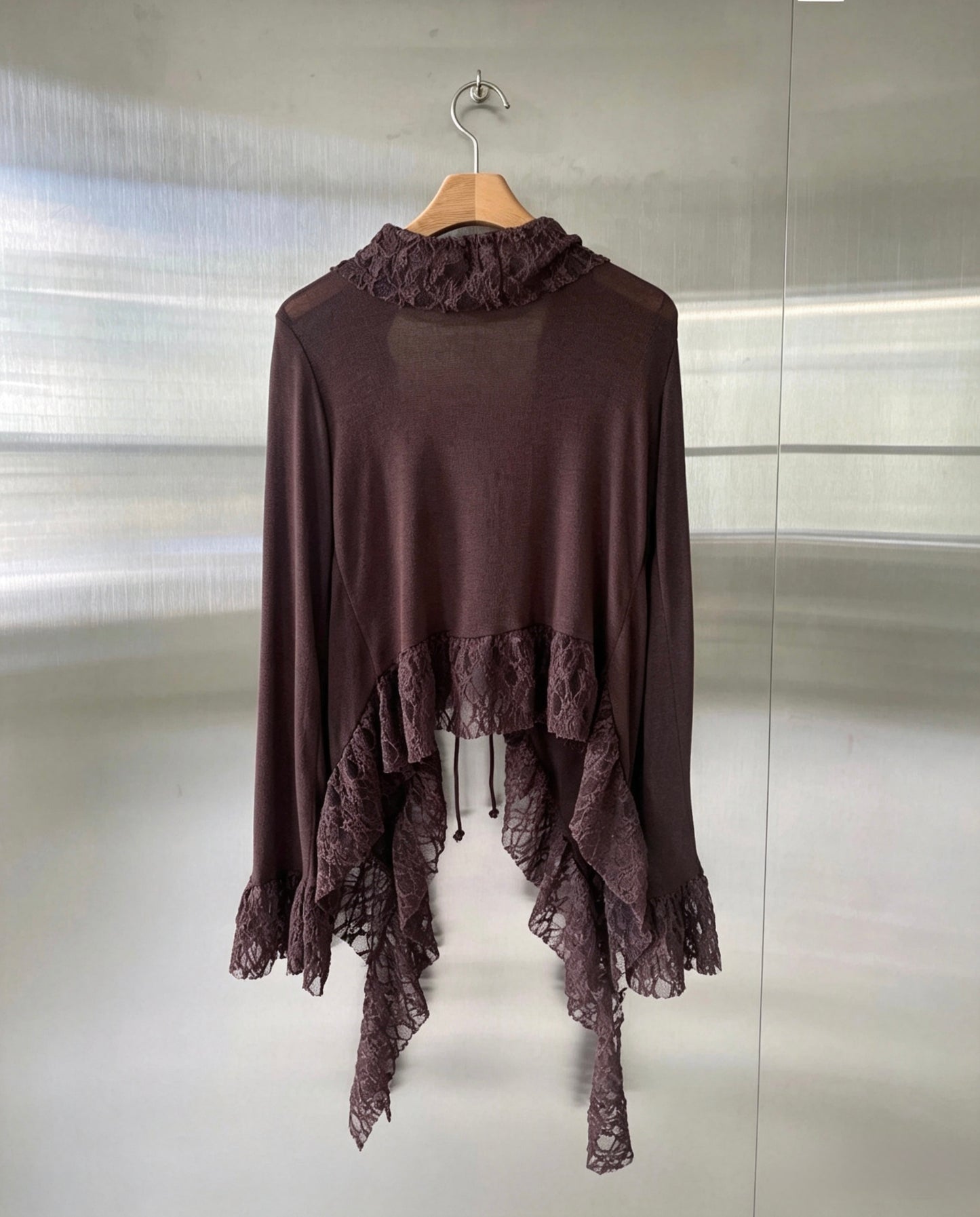 Ruffle Lace Sheer Cardigan