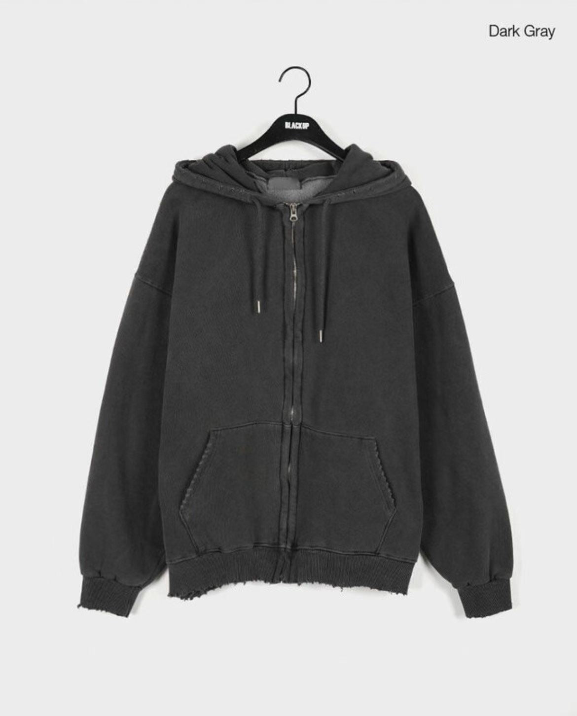 Vintage Washed Hoodie Jacket