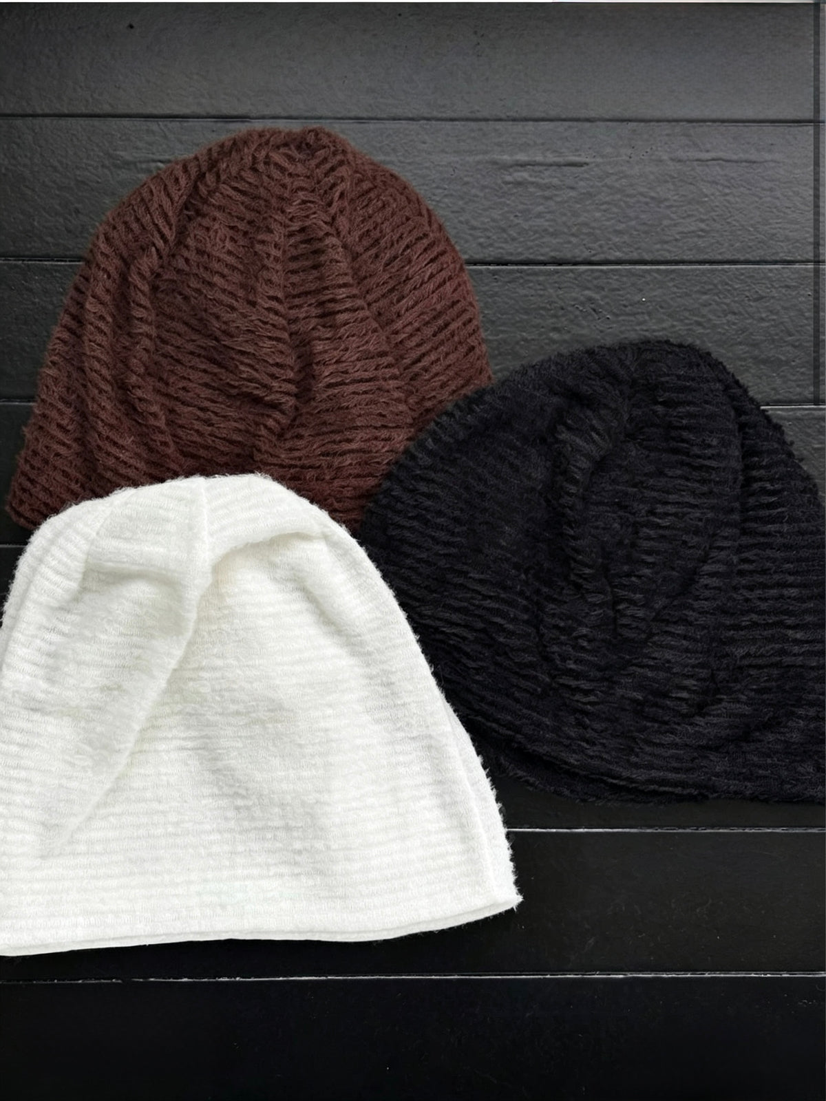Fuzzy Chunky Knit Beanie