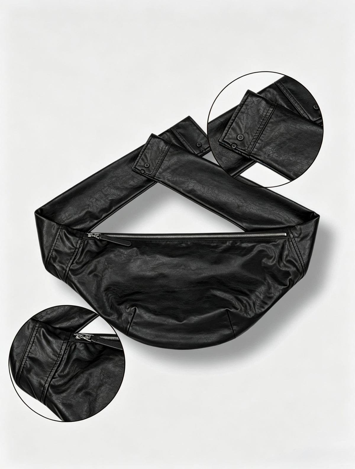 26FW Leather Shirt Crossbody Bag