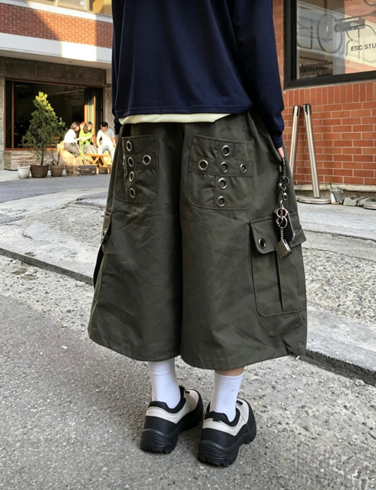 Grommet Bermuda Cargo Shorts