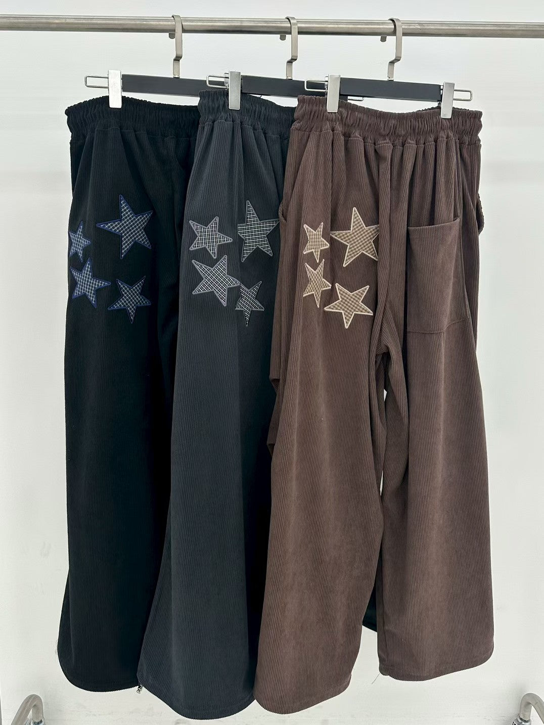 Star Corduroy Casual Pants