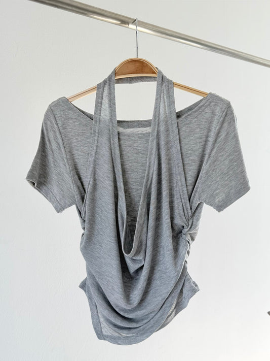 Draped Halter Tank Top
